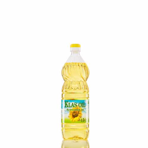 Refined  100% sunflower oil  in PET bottles 1 liter