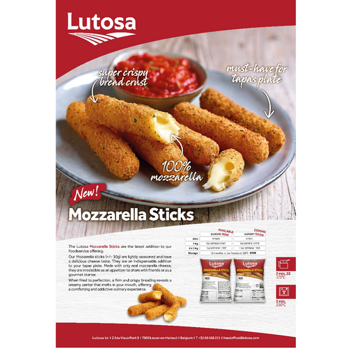 Lutosa Mozzarella Sticks