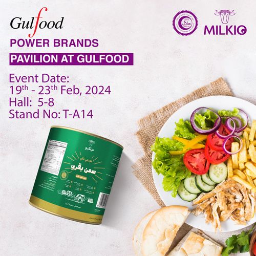Milkio Foods will present its expertise in grass-fed ghee at the Gulfood event in Dubai.