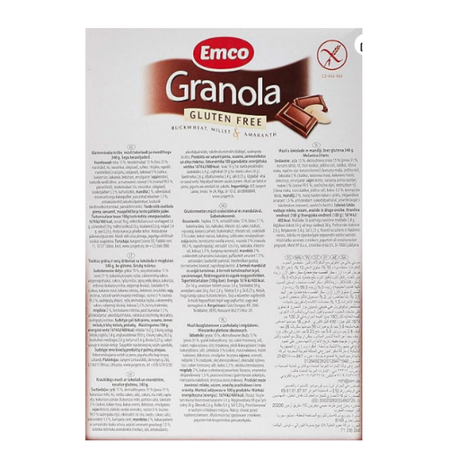 EMCO GRANOLA GLUTEN FREE WITH CHOCOLATE & ALMONDS340GM Gulfood 2024
