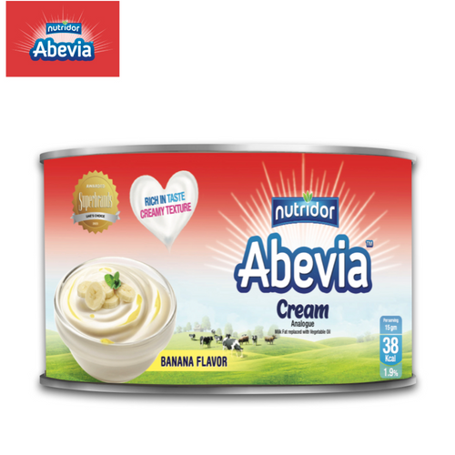 Abevia Cream Analogue with Banana Flavor 170g (Easy Open)