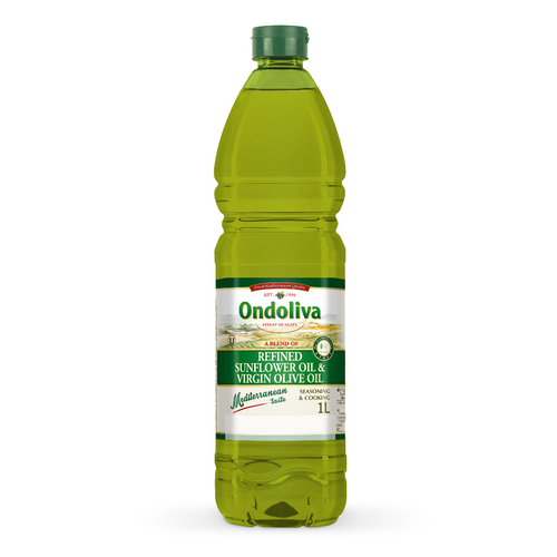 BLEND OF REFINED SUNFLOWER OIL (80%) WITH VIRGIN OLIVE OIL  (20%)