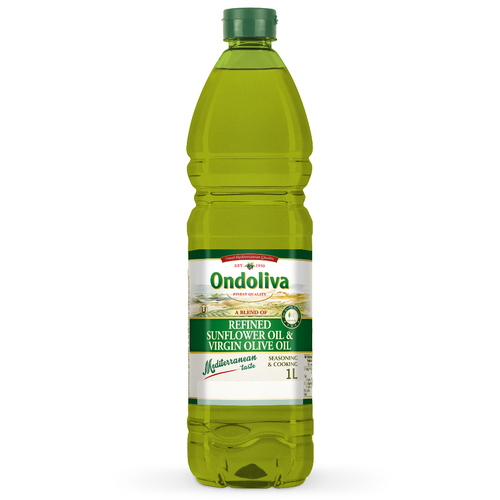 BLEND OF REFINED SUNFLOWER OIL (80%) WITH VIRGIN OLIVE OIL  (20%)