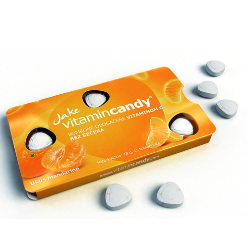 “JAKE vitamin candy” high compressed candie with vitamin C