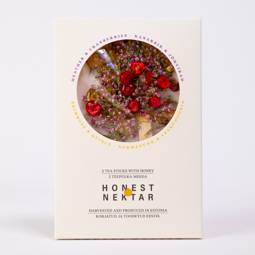 HONEST NEKTAR herbal tea sticks with honey and berries