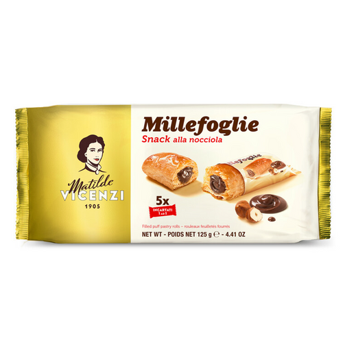 Millefoglie filled Puff Pastry Rolls