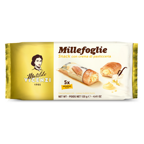 Millefoglie filled Puff Pastry Rolls