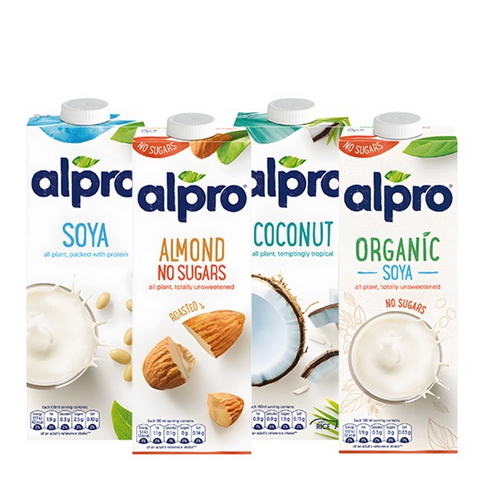Alpro plant based milks