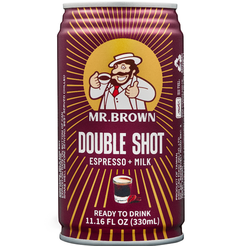 Mr. Brown Double Shot Espresso + Milk Canned Coffee Gulfood 2025