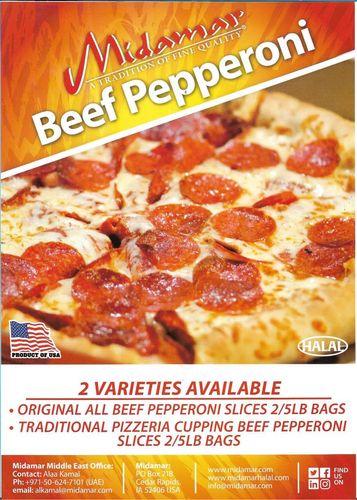 Midamar USA Beef Pepperoni Sliced Dry Aged