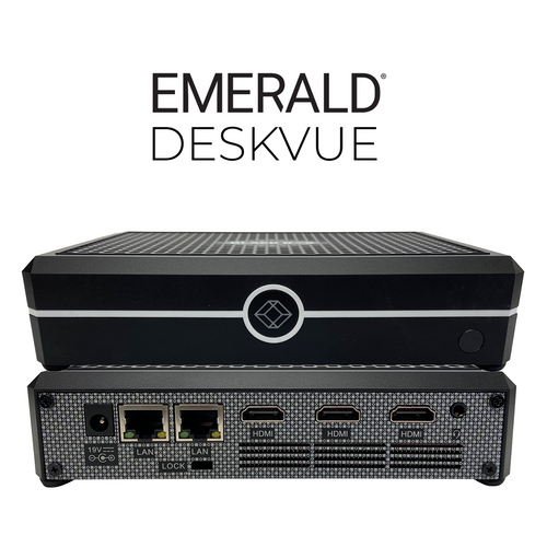 Emerald® DESKVUE KVM-over-IP Multi-Source Receiver - Quad-Monitor, 4K, HDMI, Audio