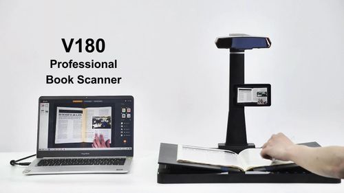 V180 Professional Book Scanner with 5-inch LCD Screen