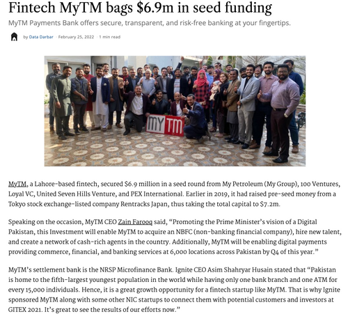 MyTM Raises $6.9 Million Seed Funding