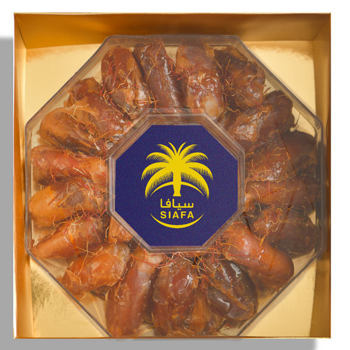 KHLAS DATES WITH HONEY AND SAFFRON STUFFED ALMONDS