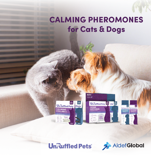 Calming pheromone for cats and dogs