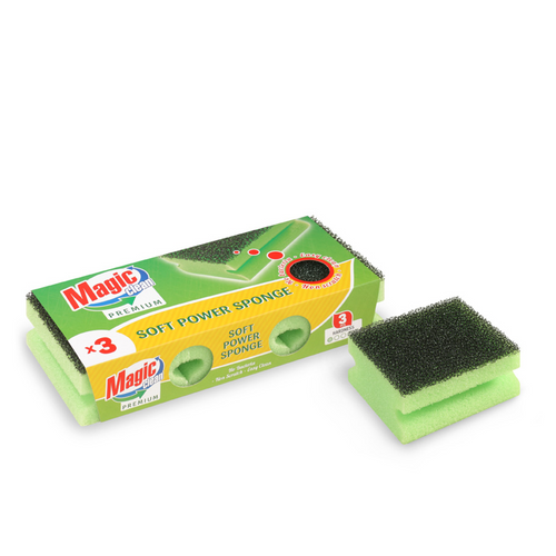 PREMIUM SOFT POWER SPONGE WITH GRIP 3 PCS