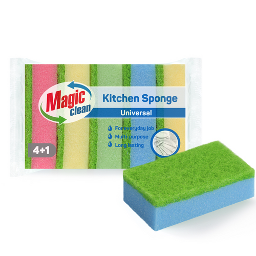 KITCHEN SPONGE 4+1 PCS. UNIVERSAL