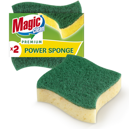 KITCHEN SPONGE EXTRA SCOURER 2 PCS. PREMIUM