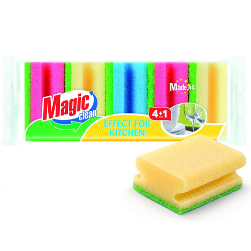 KITCHEN SPONGE WITH GRIP x 5 PCS.