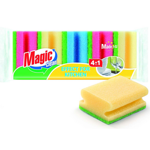 KITCHEN SPONGE WITH GRIP x 5 PCS.