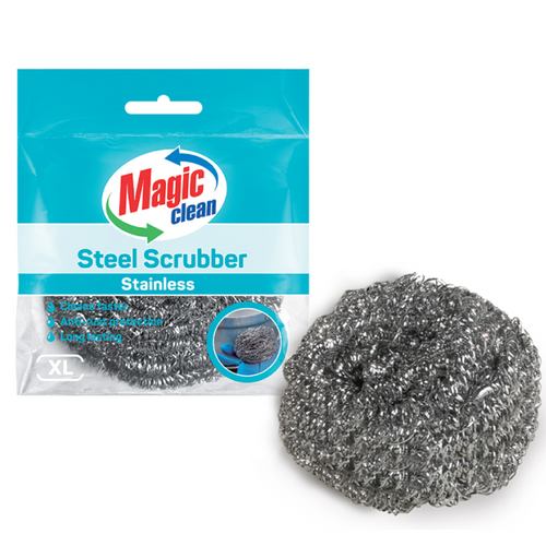 SCRUBBER CURLED 1 PC 40 GR STAINLESS