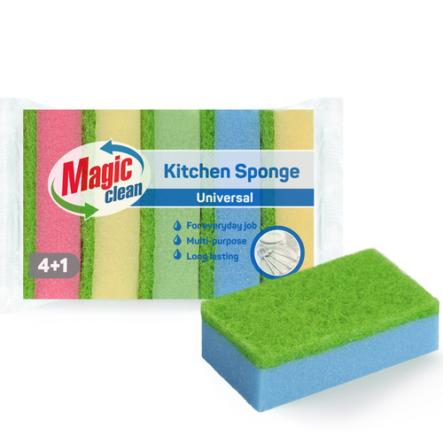 KITCHEN SPONGE 4+1 PCS. UNIVERSAL