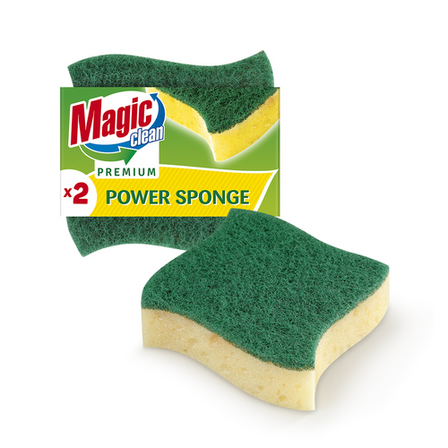KITCHEN SPONGE EXTRA SCOURER 2 PCS. PREMIUM