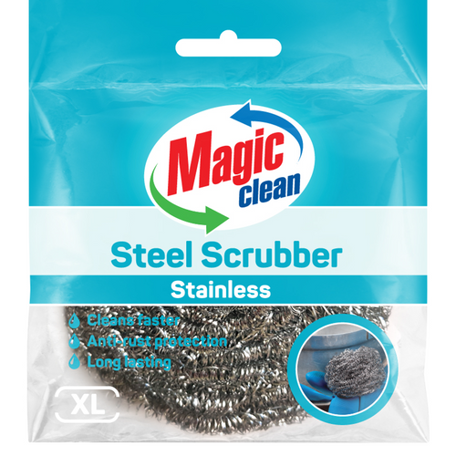 SCRUBBER CURLED 1 PC 40 GR STAINLESS