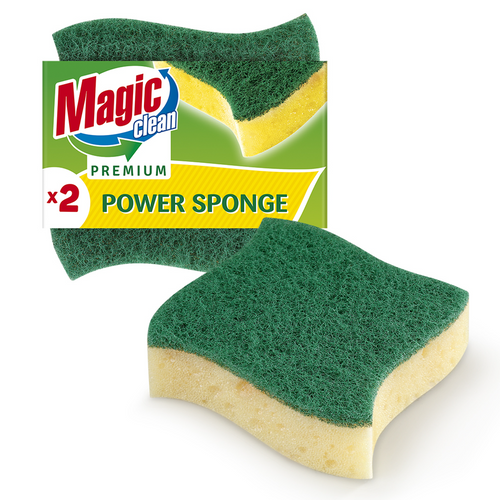 KITCHEN SPONGE EXTRA SCOURER 2 PCS. PREMIUM