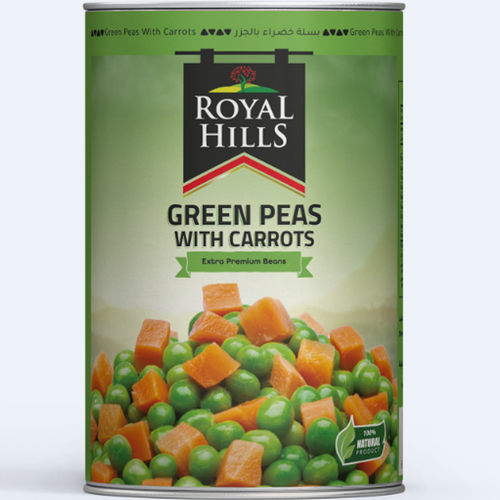 CANNED GREEN PEAS WITH CARROTS