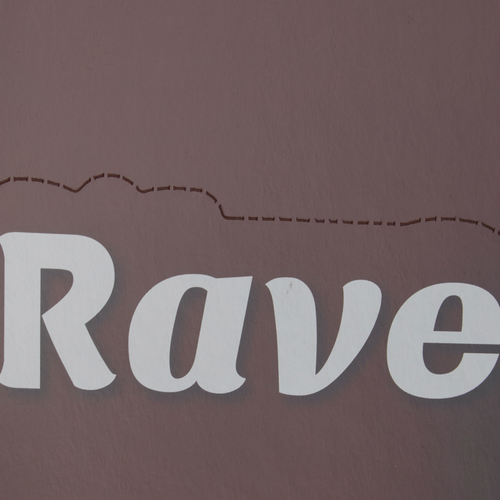 Rave filled and coated with milk chocolate