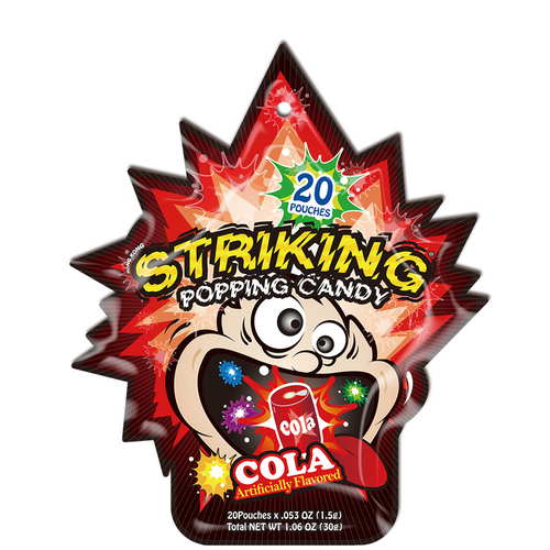 STRIKING Popping Candy 30g – Cola Flavor