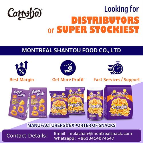 Carroba Super Oooh Cheese Rings Looking for Distributors.