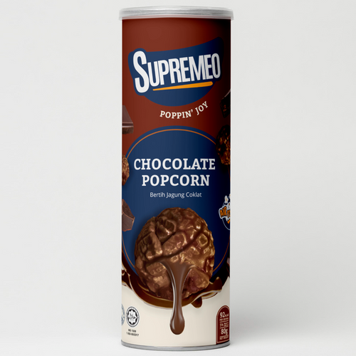 Fully coated Chocolate Flavoured Popcorn