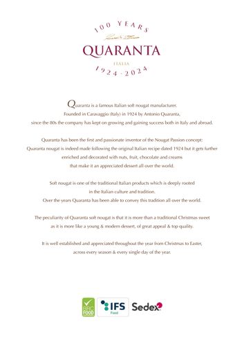 Quaranta export catalogue