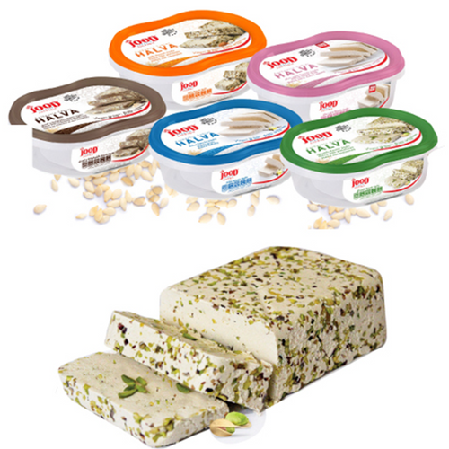 Halva in plastic containers