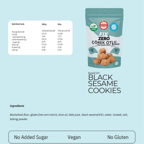 FTZ Bakery Black Sesame Cookies