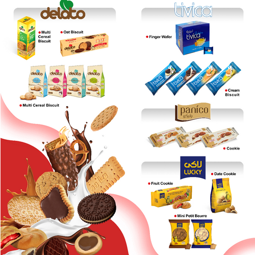 biscuits, cookies, wafers, crackers and bars