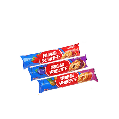 Fruit jam sandwich biscuits