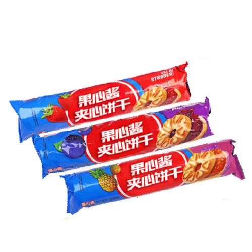 Fruit jam sandwich biscuits