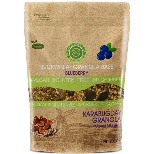 Gluten Free Buckwheat Granola with Blueberries