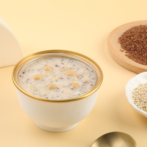 Oat milk cereal porridge