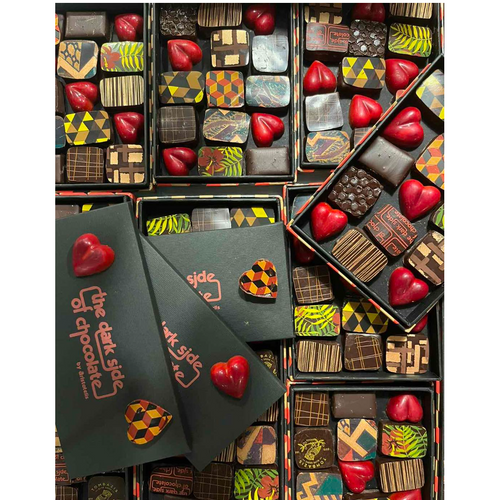 Valentines heart shaped chocolates