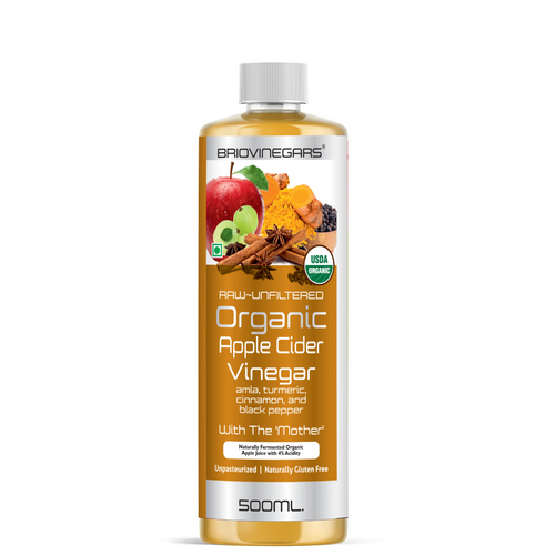 Organic Apple cider vinegar with Amla Turmeric Black pepper and Cinnamon