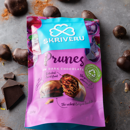 Prunes in dark chocolate 110g