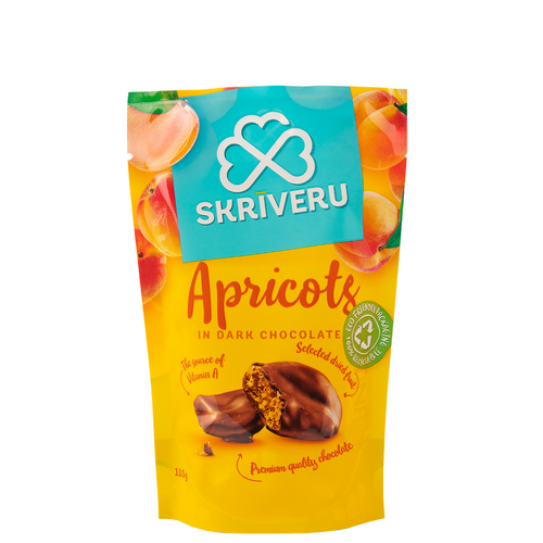 Apricots in dark chocolate 110g