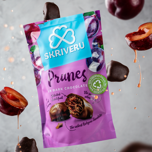 Prunes in dark chocolate 110g
