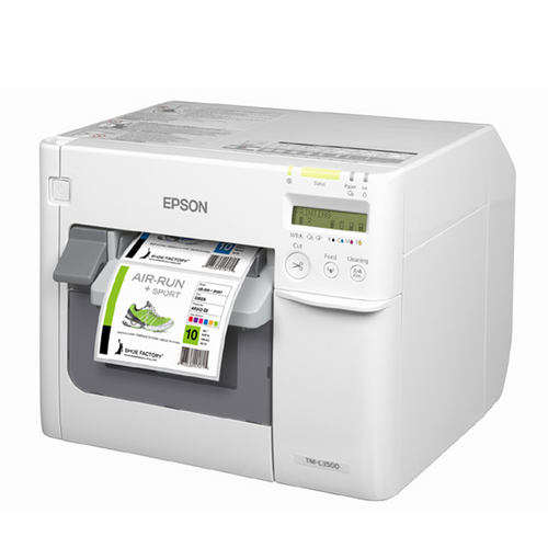 EPSON ColorWorks TM-C3500 Colour Label Printer, Inkjet Label Printer, White