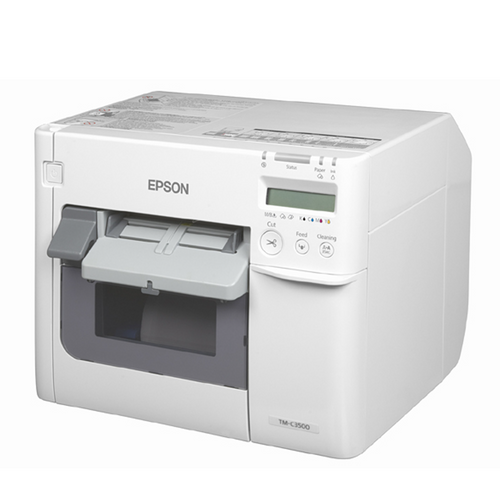 EPSON ColorWorks TM-C3500 Colour Label Printer, Inkjet Label Printer, White