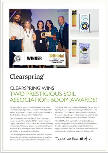 Prestigious Soil Association Awards!